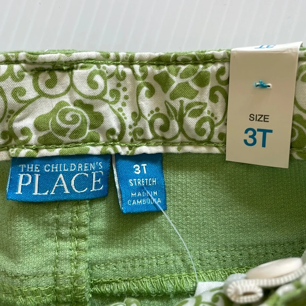 The Children’s Place light green with gold glitter pants. Girls size 3T